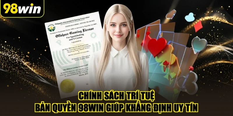 Chính sách trí tuệ bản quyền 98WIN giúp khẳng định uy tín