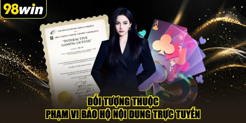 Đối tượng thuộc phạm vi bảo hộ nội dung trực tuyến